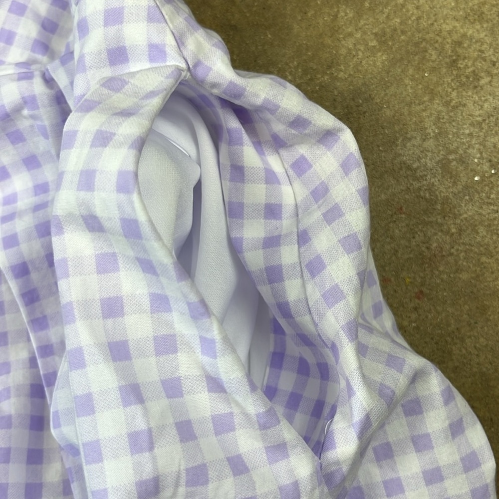 1 State puff Sleeve Checkered Dress
Size: Medium - Picture 4 of 10